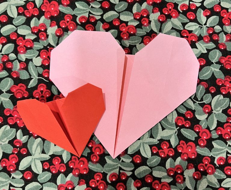 Taittele sydän-origami